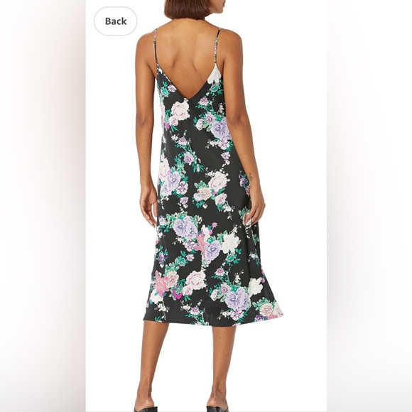 NWT The Drop Midi Slip Dress in Black Floral size XL - Picture 5 of 7